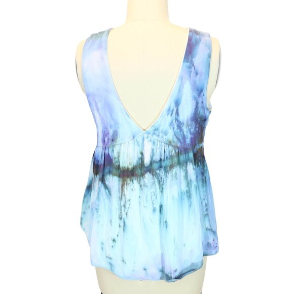 Y2K Crochet Lace Up Babydoll Tank Top Size S Abstract Fairy Boho Festival - Picture 3 of 7